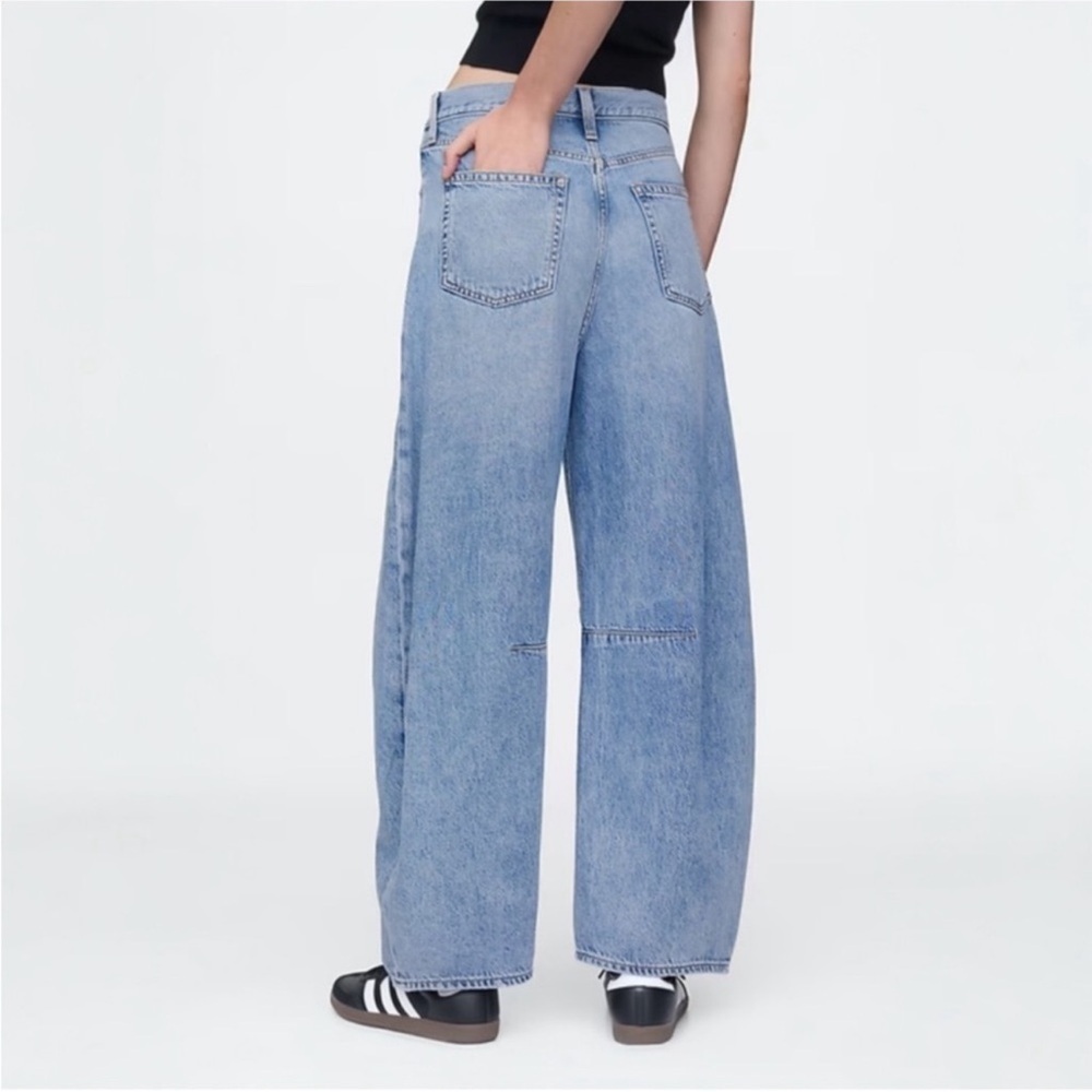 NWT Gap High Rise UltraSoft Horseshoe Jeans Medium Indigo - 575504🩷 - Picture 4 of 8